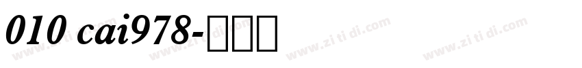 010 cai978字体转换